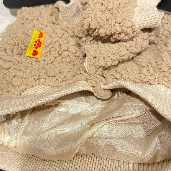 Anima Brown Fluffy Bear Hoodie, Small  Dog costume new - Picture 3 of 12
